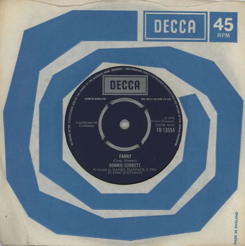Latest Ronnie Corbett Fanny UK 7" vinyl