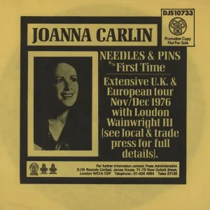 Joanna Carlin Joanna Carlin UK Promo 7" vinyl Authentic