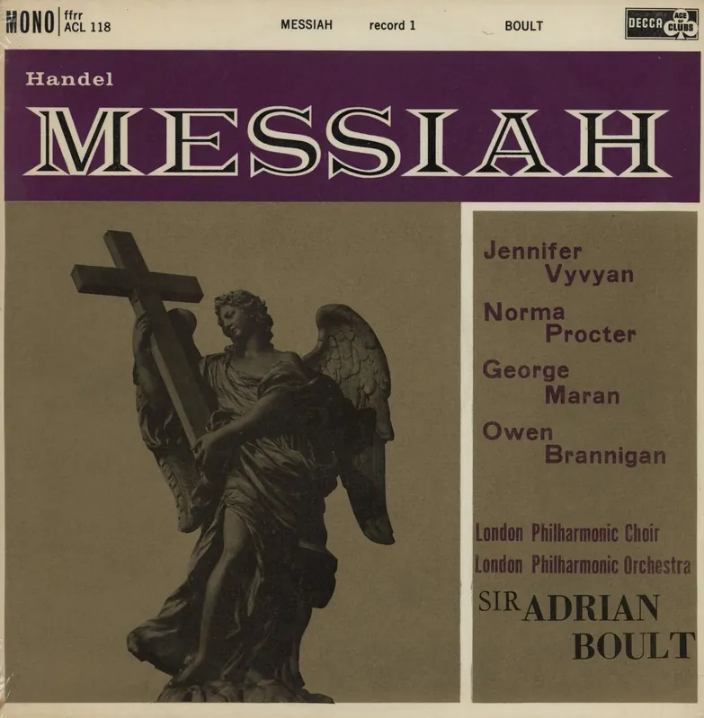 Weekend Sale George Frideric Handel Messiah - EX UK 2-LP vinyl set