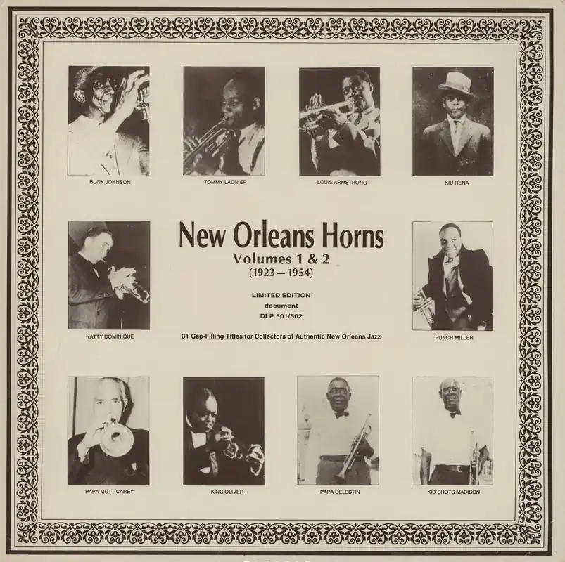Fan Favorite Various-Jazz New Orleans Horns (1923-1954) Austrian 2-LP vinyl set