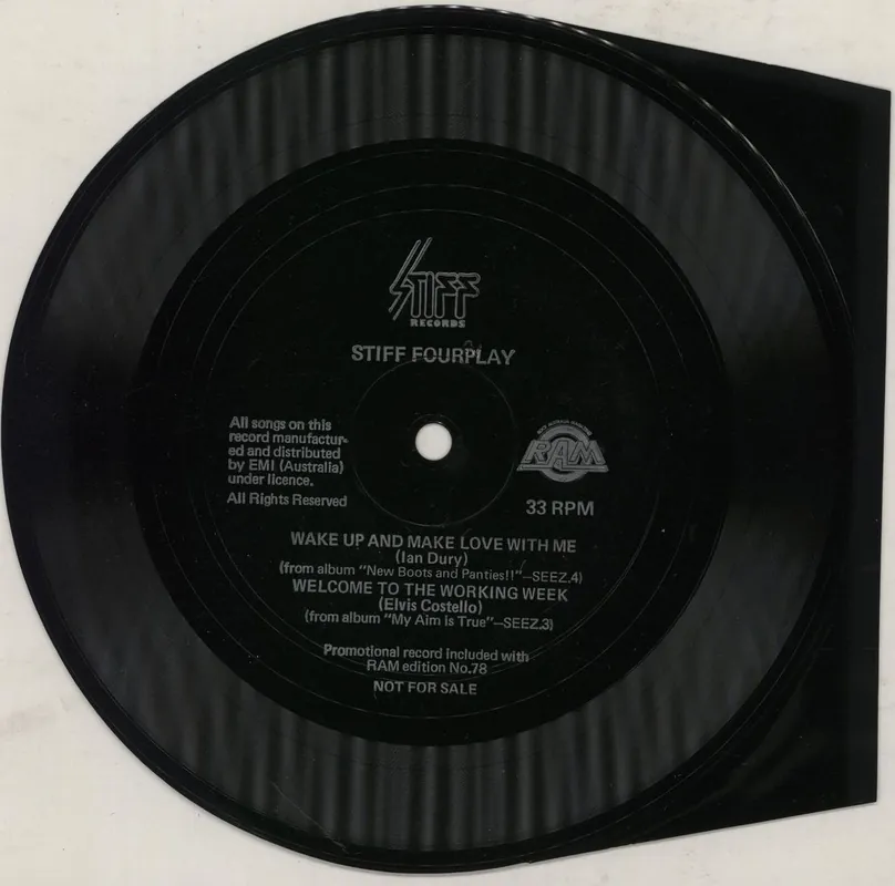 Direct From Factory Various-Punk & New Wave Stiff Fourplay Australian 7" vinyl