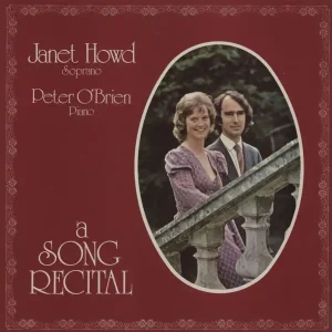 Janet Howd A Song Recital UK Vinyl LP Limited Time