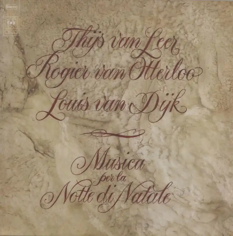 Thijs Van Leer Musica Per La Notte Di Natale Italian Vinyl LP Seasonal Sale