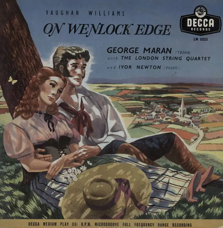 Reduced Price George Maran Vaughan Williams: On Wenlock Edge UK 10" vinyl