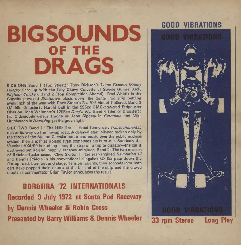 Markdown Various-Cars & Motor Sports Big Sounds Of The Drags UK 7" vinyl