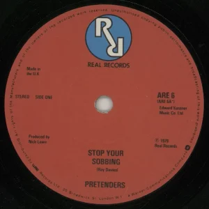 The Pretenders Stop Your Sobbing - small RR logo label variant UK 7" vinyl Warranty Included