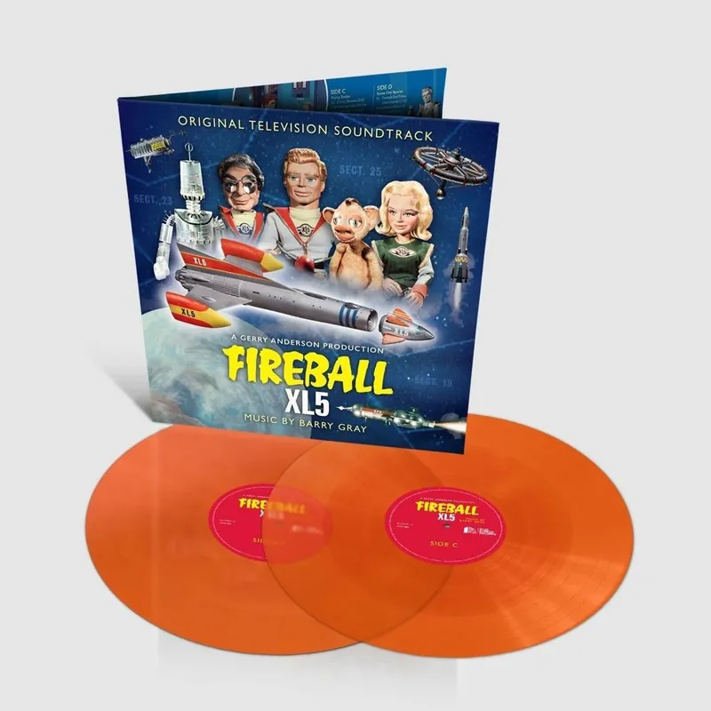 Time-Limited Barry Gray Fireball XL5 - Orange Vinyl UK 2-LP vinyl set