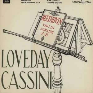 Alan Loveday & Leonard Cassini Beethoven: Violin Sonatas 7 & 8 UK Vinyl LP Exclusive Offer