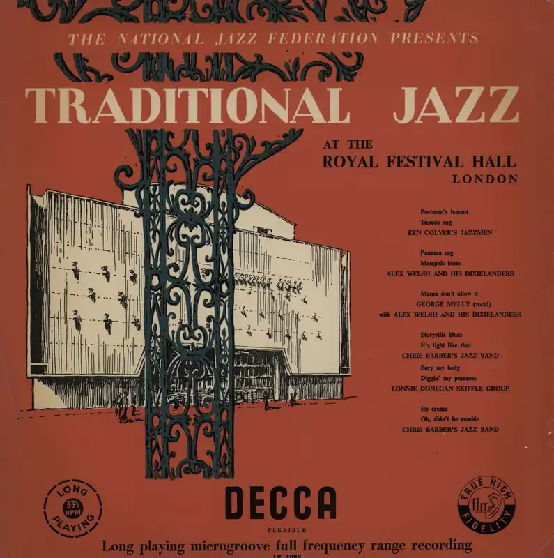 Place Order Ken Colyer The National Jazz Federation Presents: Traditional Jazz At The Royal Festival Hall, London UK Vinyl LP