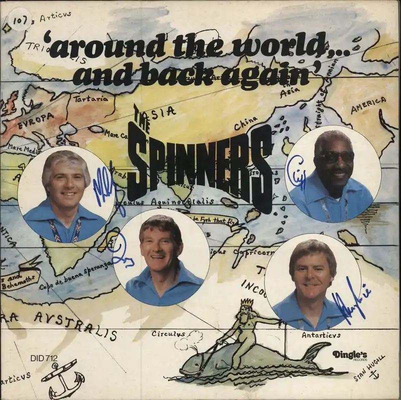 The Spinners Around The World...And Back Again - Autographed UK Vinyl LP Best Seller