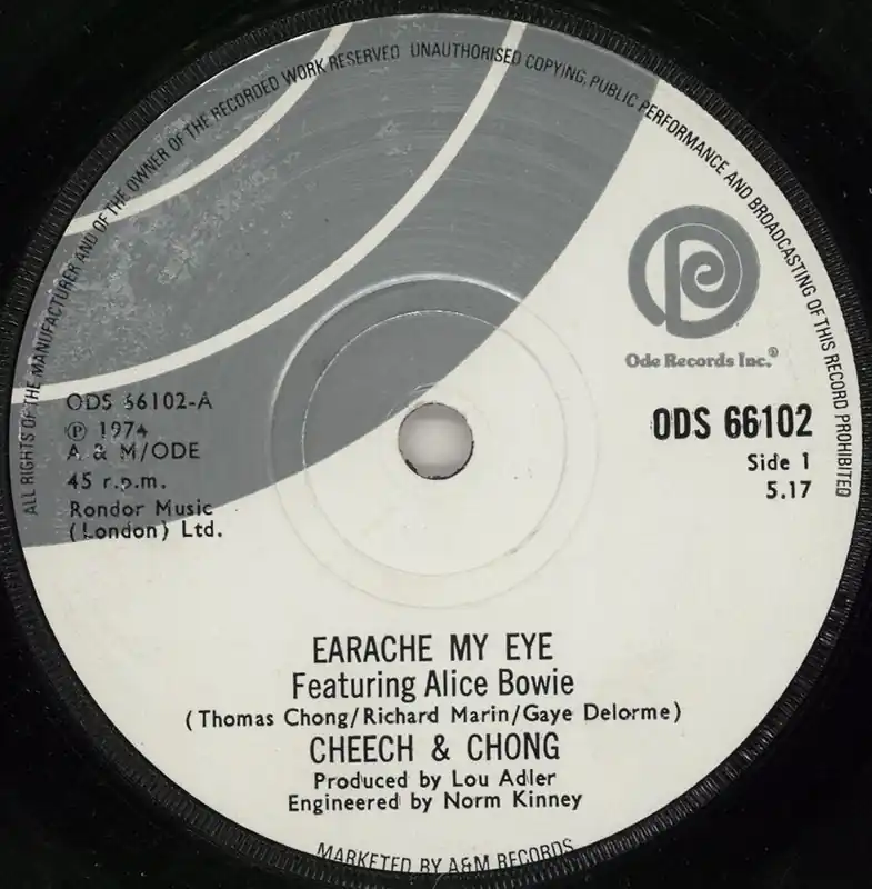 Cheech & Chong Earache My Eye UK 7" vinyl Buy Direct