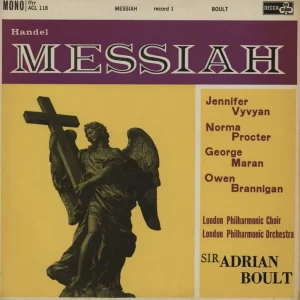 George Frideric Handel Messiah UK 2-LP vinyl set In Demand