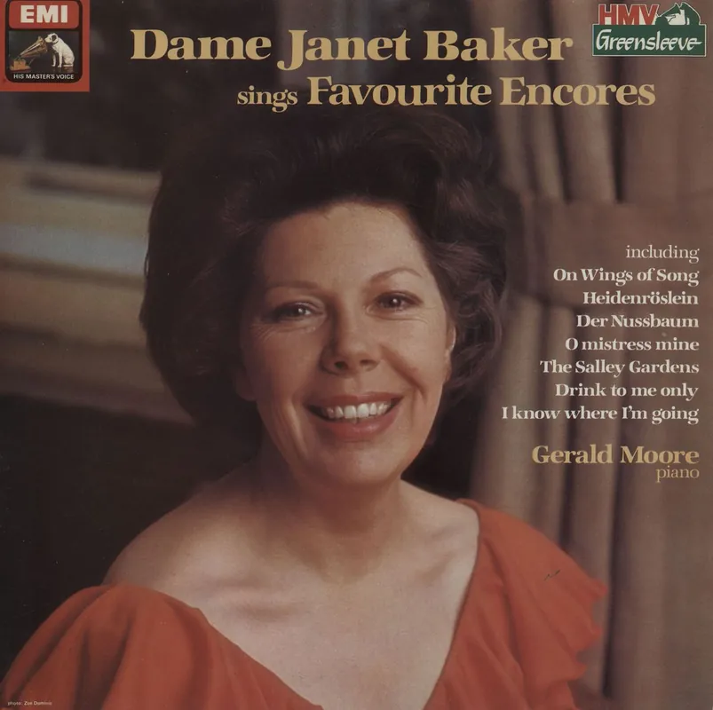 Janet Baker Dame Janet Baker sings Favourite Encores - Sample UK Vinyl LP Discount
