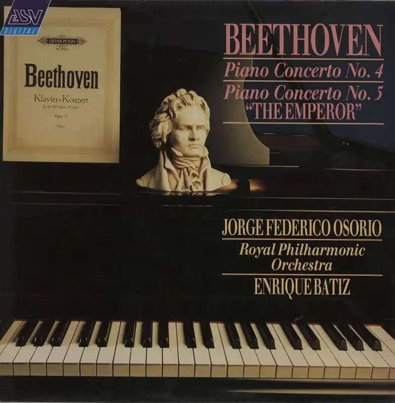 Factory Price Jorge Federico Osorio Beethoven: Piano Concerto No. 4 / Piano Concerto No. 5 "The Emperor" UK Vinyl LP