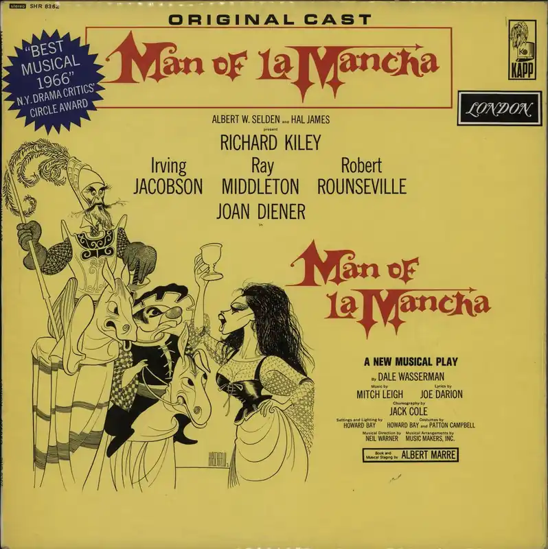 Original Soundtrack Man Of La Mancha US Vinyl LP Flash Sale