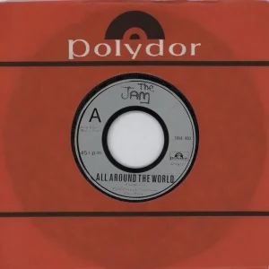 Sale The Jam All Around The World - wide injection moulded UK 7" vinyl