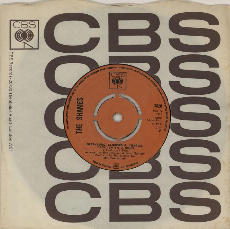 Hassle-Free Returns The Cryan' Shames Greenburg, Glickstein, Charles, David Smith & Jones UK 7" vinyl