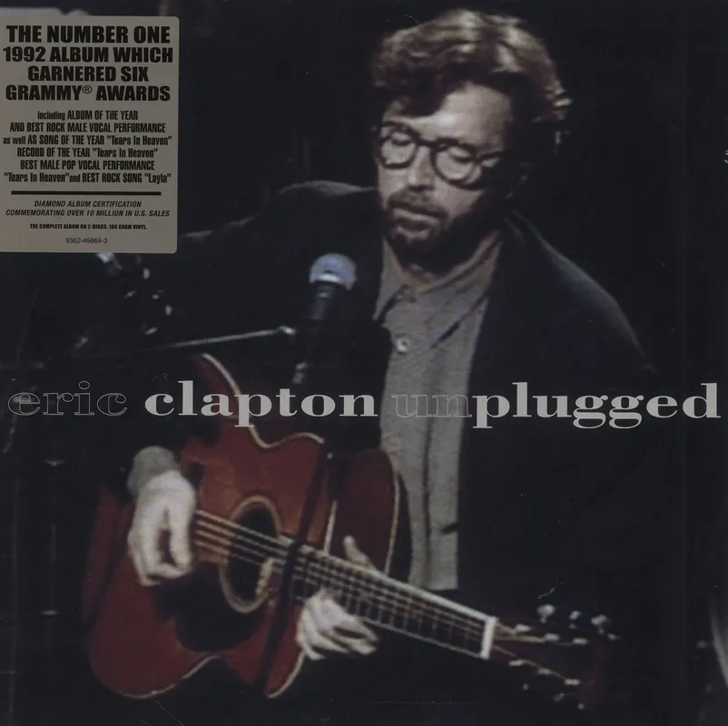 Original Eric Clapton Unplugged - 180 Gram - Sealed UK 2-LP vinyl set