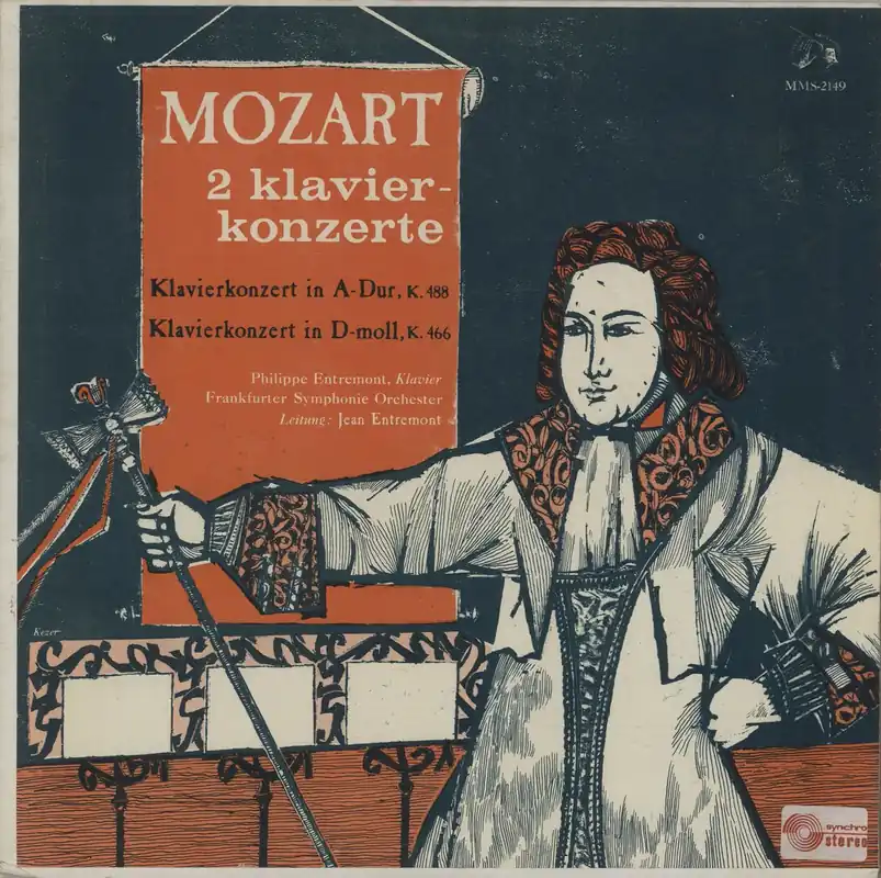 Mega Sale Wolfgang Amadeus Mozart Piano Concerto in A major, K.488 & D minor, K.466 German Vinyl LP