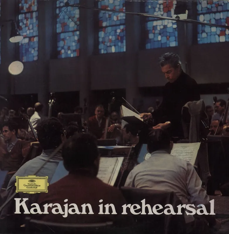 Herbert Von Karajan Karajan In Rehearsal Austrian Vinyl LP Authentic