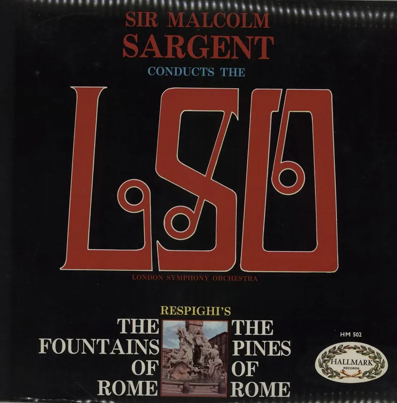 Ottorino Respighi Respighi: Pines Of Rome / Fountains Of Rome UK Vinyl LP Genuine