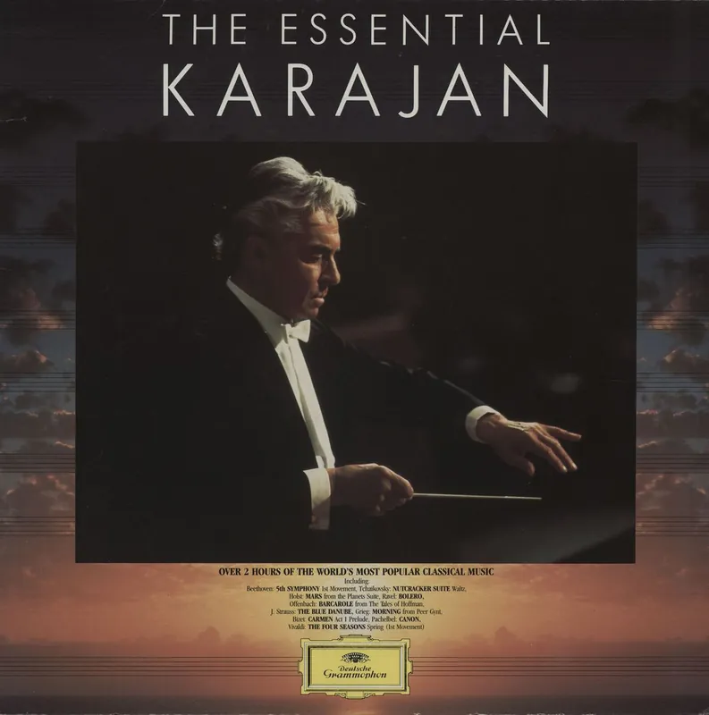 Herbert Von Karajan The Essential Karajan German 2-LP vinyl set Flash Sale