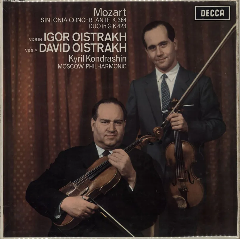 David & Igor Oïstrakh Mozart: Sinfonia Concertante K.364 / Duo in G K.423 UK Vinyl LP Super Sale
