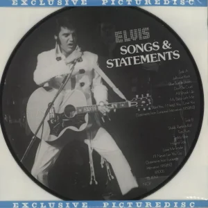 No Minimum Order Elvis Presley Songs & Statements Dutch Picture disc LP