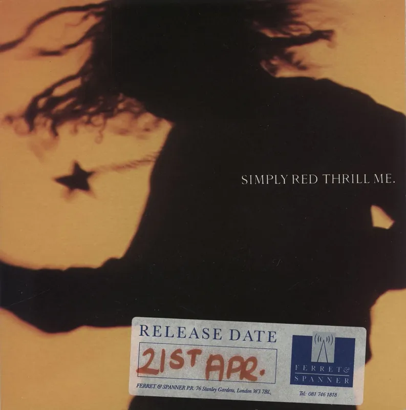 Simply Red Thrill Me - Promo Stickered UK Promo 7" vinyl Trusted Brand