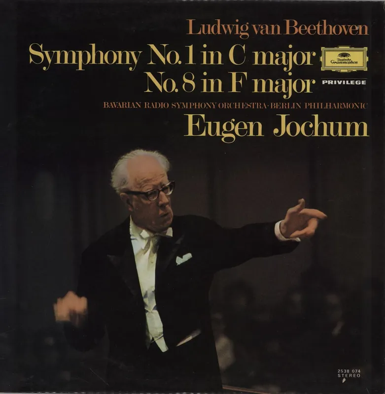 Ludwig Van Beethoven Beethoven: Symphony No. 1 in C major & No. 8 in F major UK Vinyl LP Warranty Included