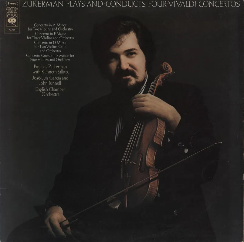 Crafted Pinchas Zukerman Plays And Conducts Four Vivaldi Concertos UK Vinyl LP