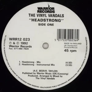 Save Now The Vinyl Vandals Headstrong UK 12" vinyl