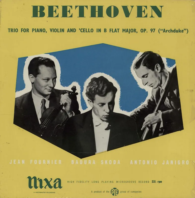 Markdown Ludwig Van Beethoven Beethoven: Trio In B Flat Major, Op. 97 "Archduke" UK Vinyl LP