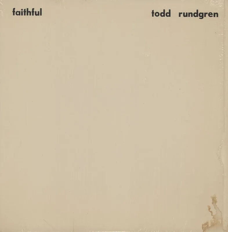 New Arrival Todd Rundgren Faithful + tracklisting sticker - shrink US Vinyl LP