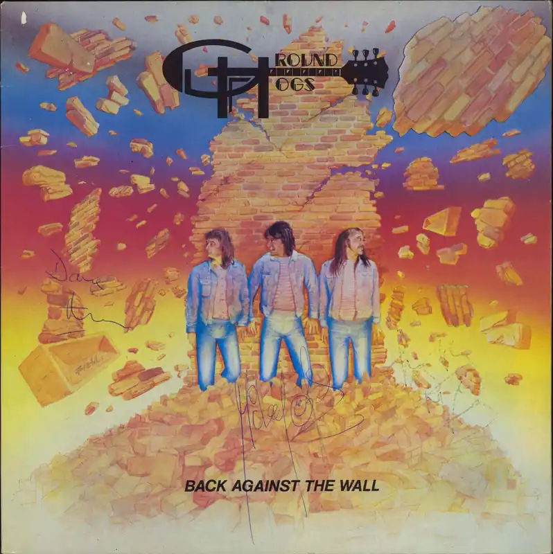 The Groundhogs Back Against The Wall - Autographed UK Vinyl LP Budget