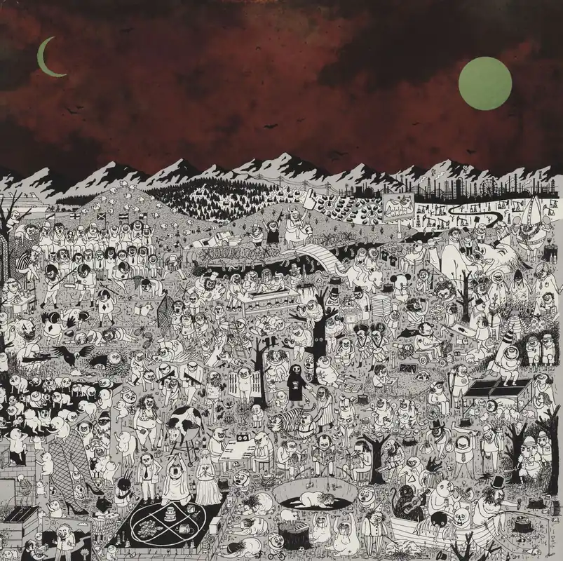 Father John Misty Pure Comedy - Red Cover UK 2-LP vinyl set Holiday Sale