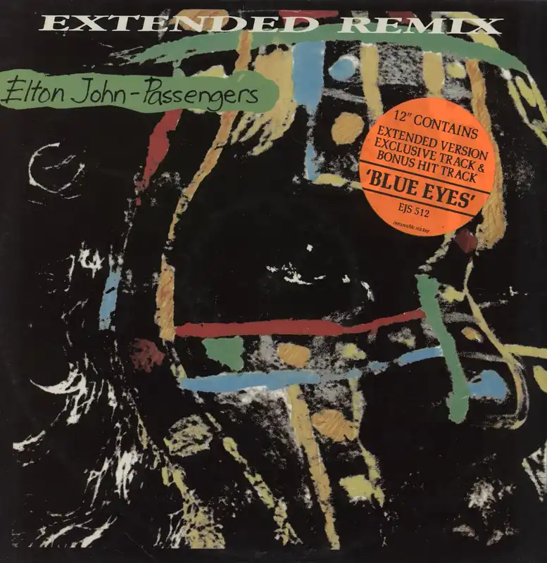 Direct From Factory Elton John Passengers - Hype Stickered sleeve UK 12" vinyl