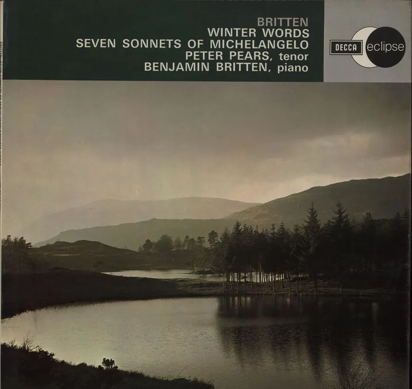 Flash Sale Benjamin Britten Winter Words / Seven Sonnets Of Michelangelo UK Vinyl LP