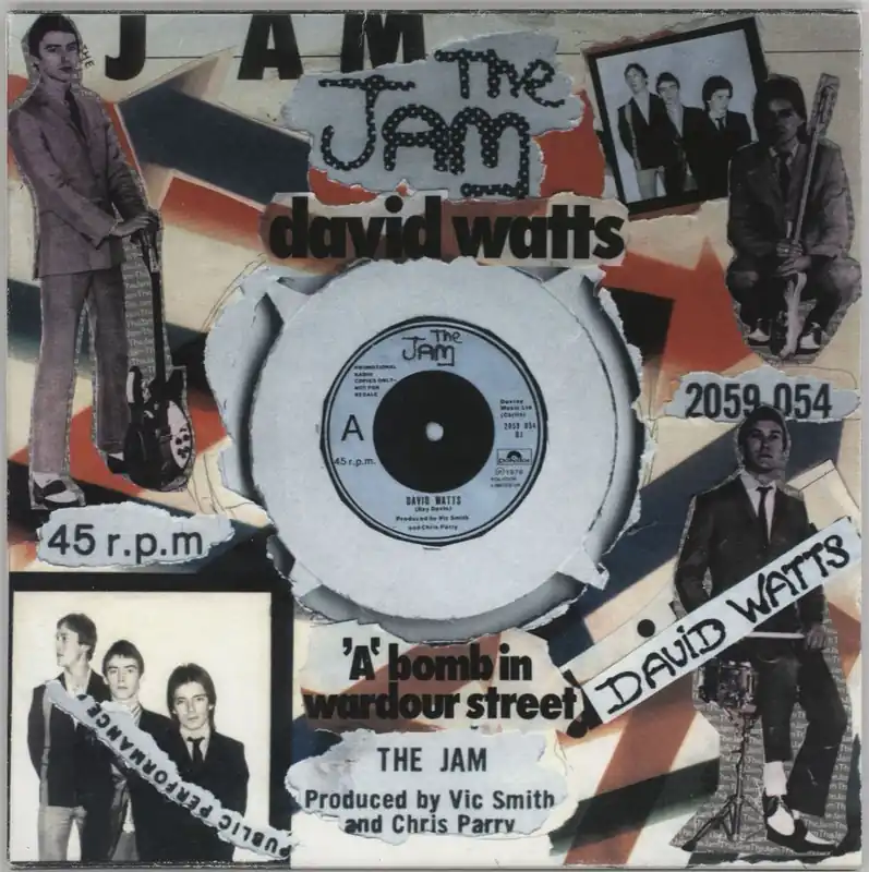The Jam David Watts/'A' Bomb In Wardour St - Punk Art Sleeve UK 7" vinyl Deal