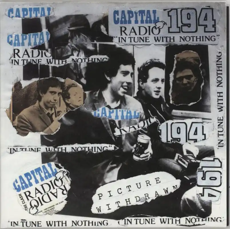 The Clash Capital Radio - Punk Art Sleeve UK 7" vinyl Worldwide Shipping