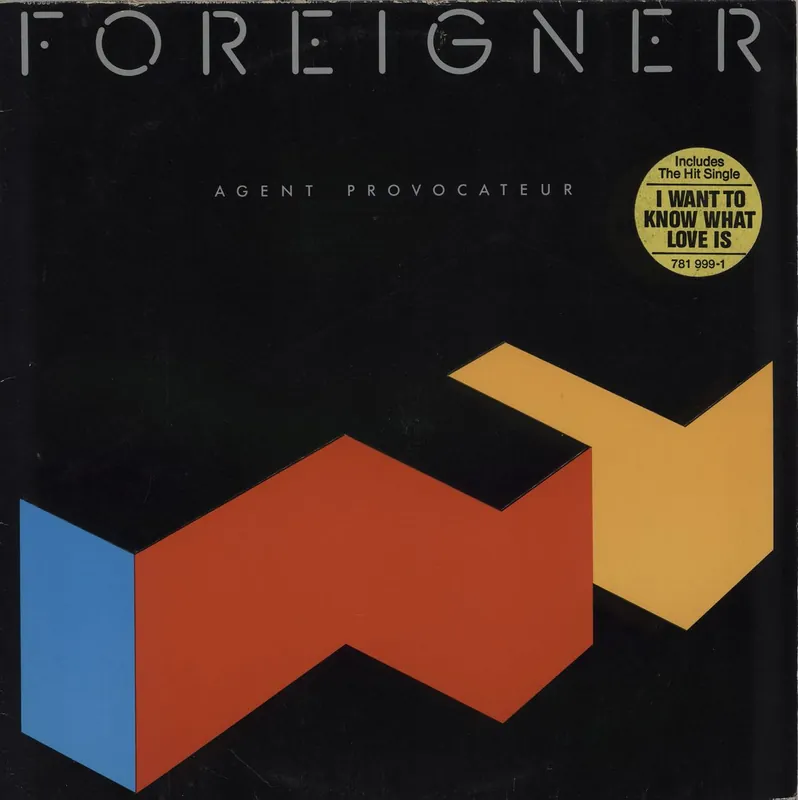 Foreigner Agent Provocateur + Hype sticker & Insert UK Vinyl LP Premium