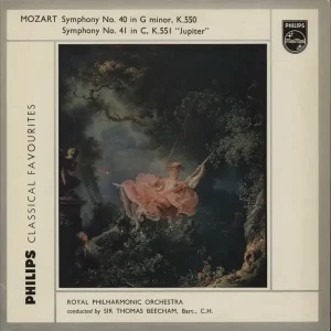 Wolfgang Amadeus Mozart Symphony No. 40 In G Minor, K.550 / Symphony No. 41 In C, K.551 "Jupiter" UK Vinyl LP Price Drop