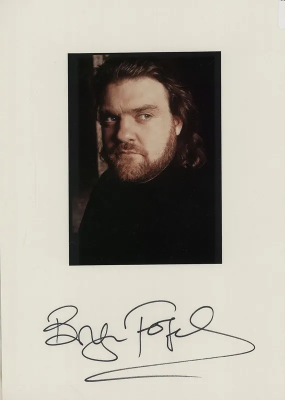 Instant Buy Bryn Terfel Mounted Autograph With Photo UK Memorabilia