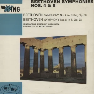 Ludwig Van Beethoven Symphony No. 4 in B Flat, Op. 60 / Symphony No. 8 in F, Op.93 UK Vinyl LP Price Drop