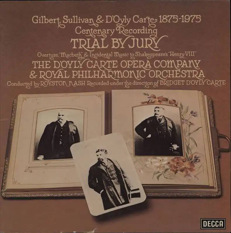 The D'Oyly Carte Opera Company Trial By Jury UK 2-LP vinyl set Flash Sale