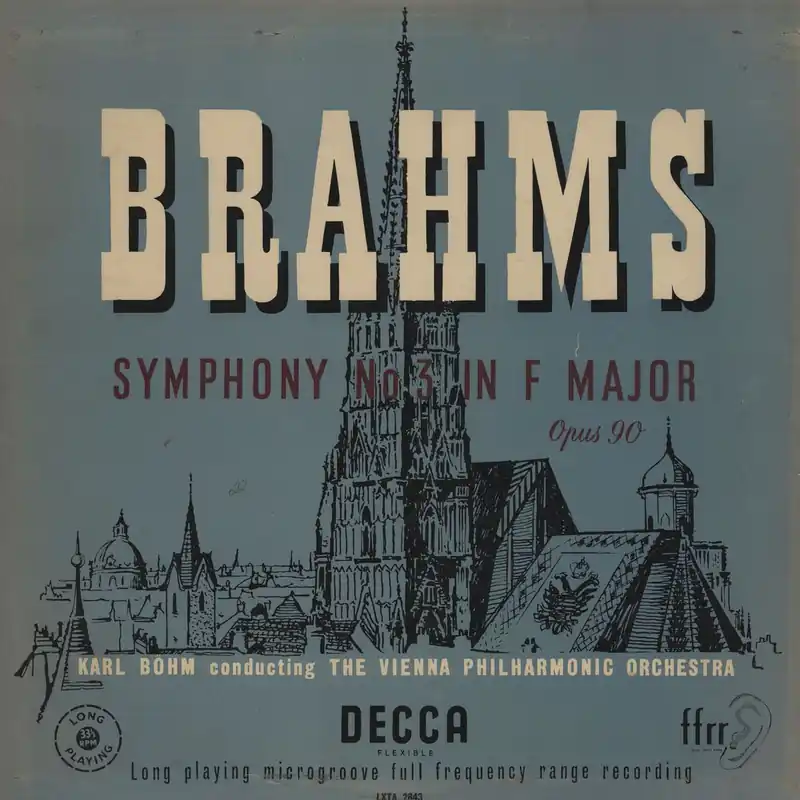 Johannes Brahms Symphpony No. 3 in F Major UK Vinyl LP Grab Now