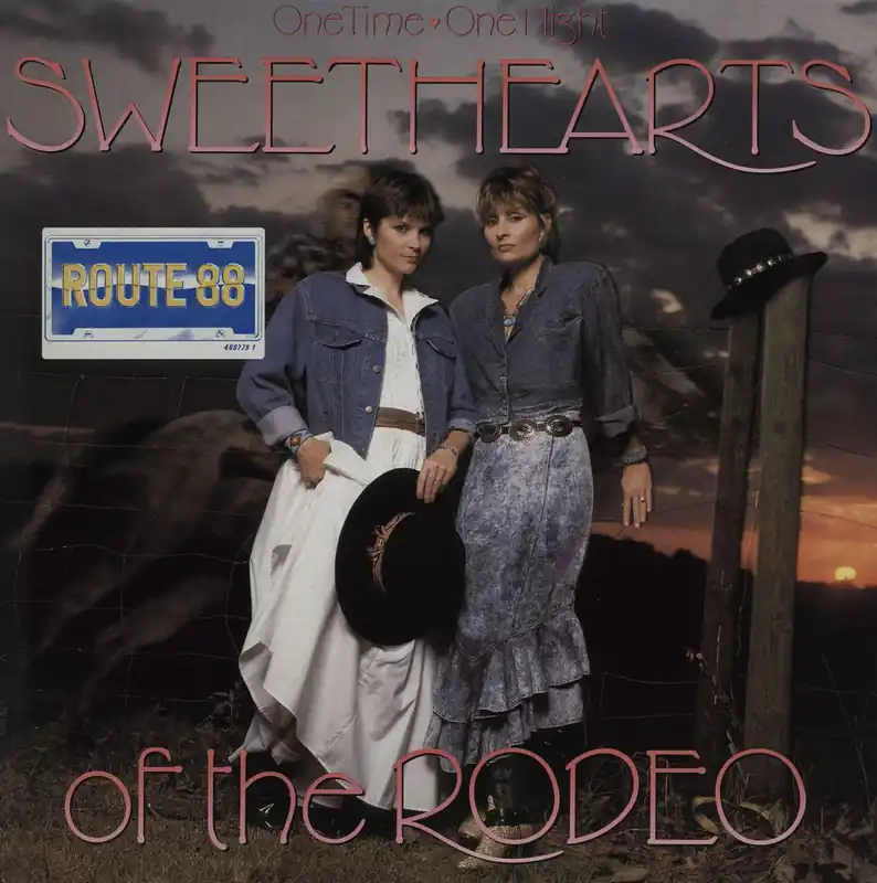 While Supplies Last Sweethearts Of The Rodeo One Time, One Night - Promo Stamped UK Vinyl LP