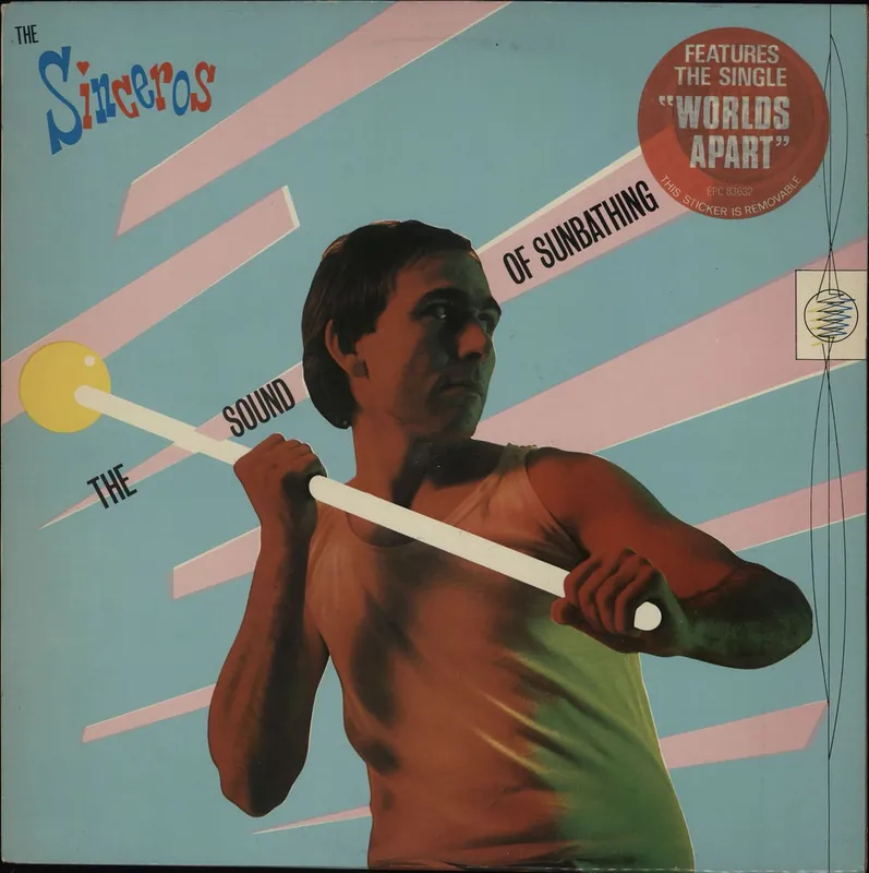 The Sinceros The Sound Of Sunbathing - Orange Vinyl - Gold promo stamped UK Vinyl LP Fan Favorite