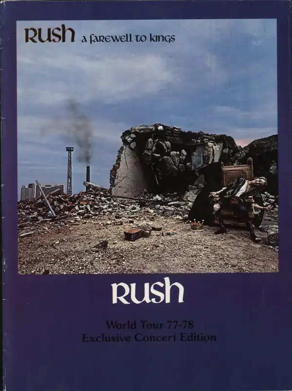 Rush A Farewell To Kings - EX UK Tour programme Viral