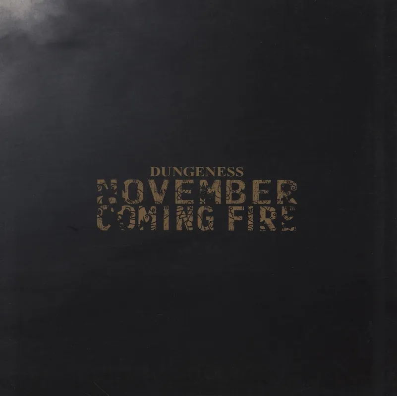November Coming Fire Dungeness - Gold and Black Splatter Vinyl Italian Vinyl LP Budget